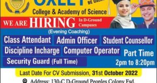 Oxley College & Academy of Science Jobs